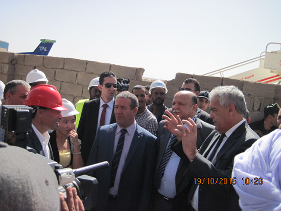 Minister Abdelmadjd Teboun visits airport terminal under construction